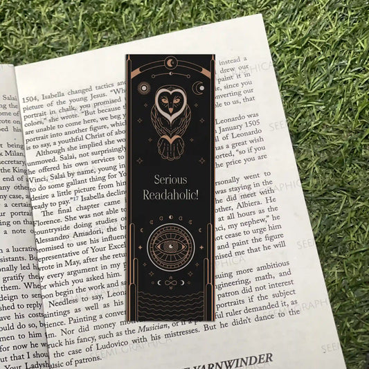 Serious Readaholic! Long Bookmark