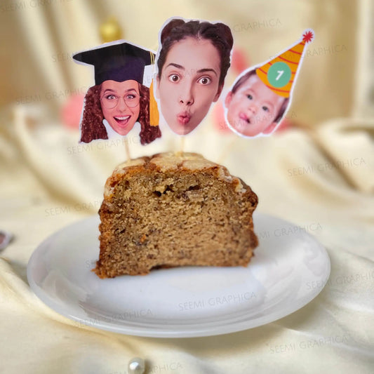 Personalized Face Cake Toppers