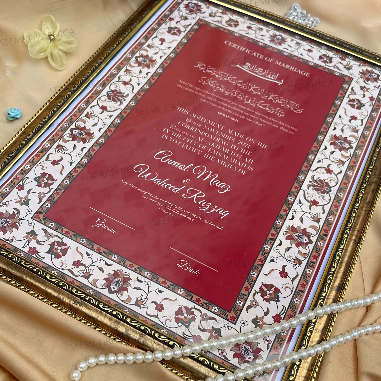 Meeras-Classic Nikah Certificate