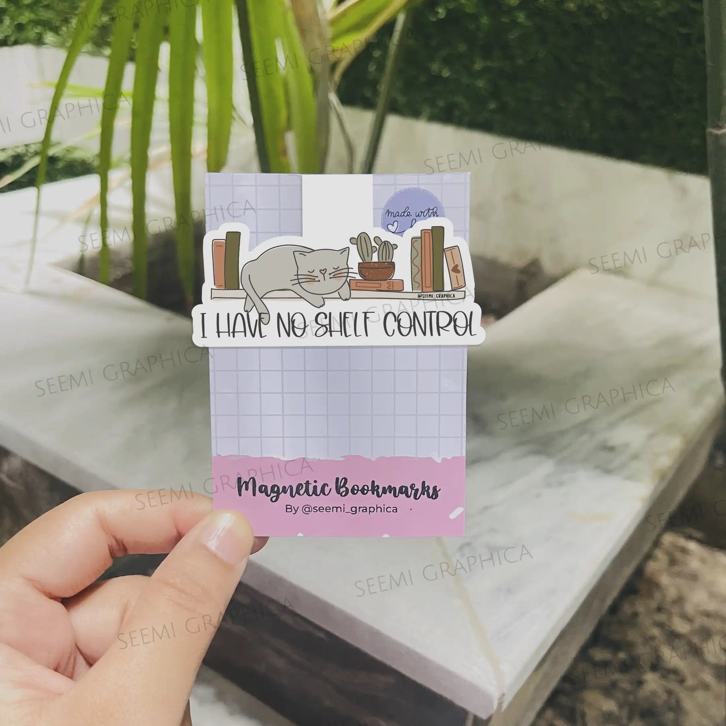 I have No Shelf Control Magnetic Bookmark