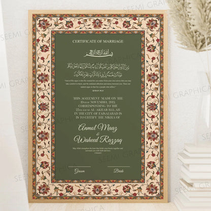 Meeras-Classic Nikah Certificate
