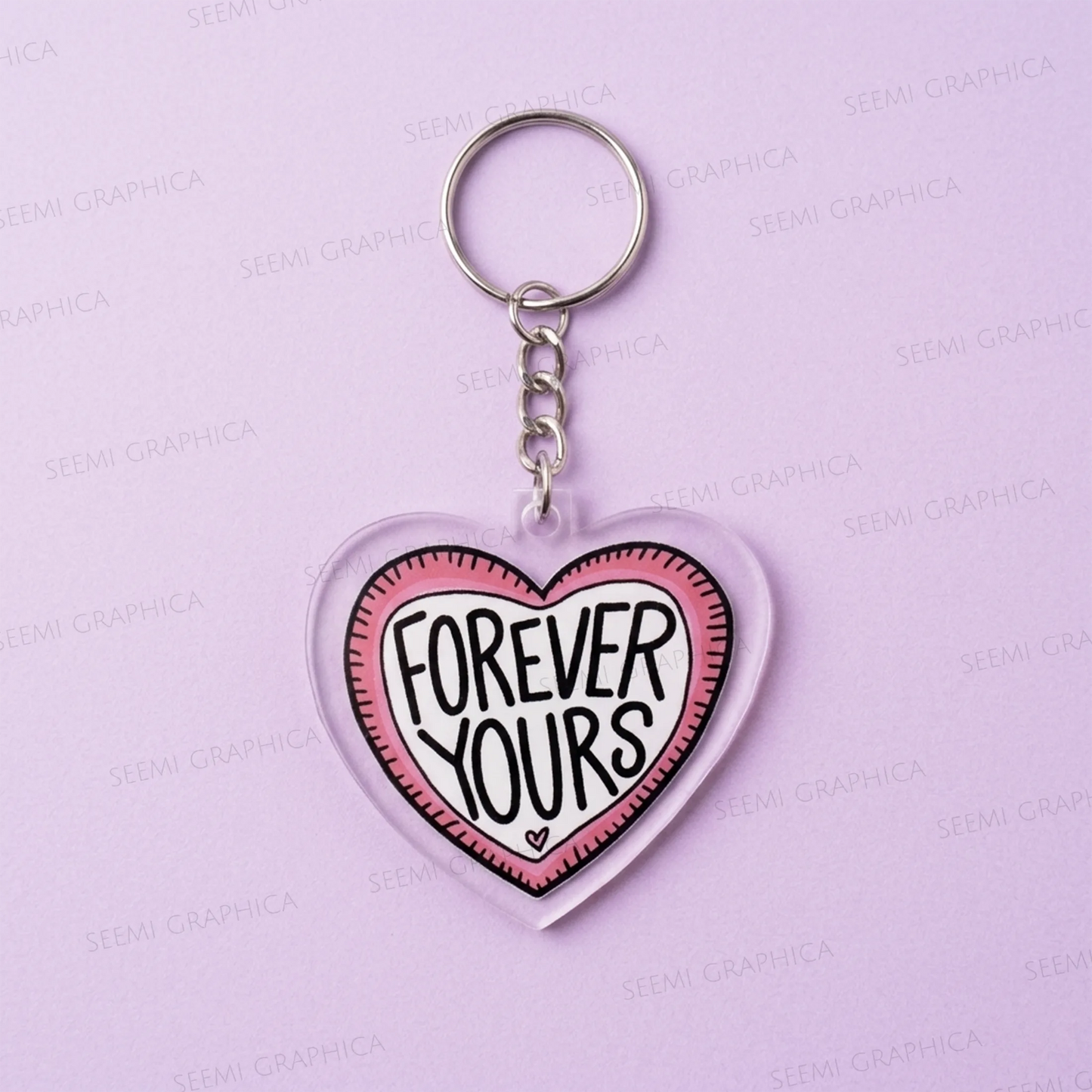 Forever Yours – Acrylic Keychain