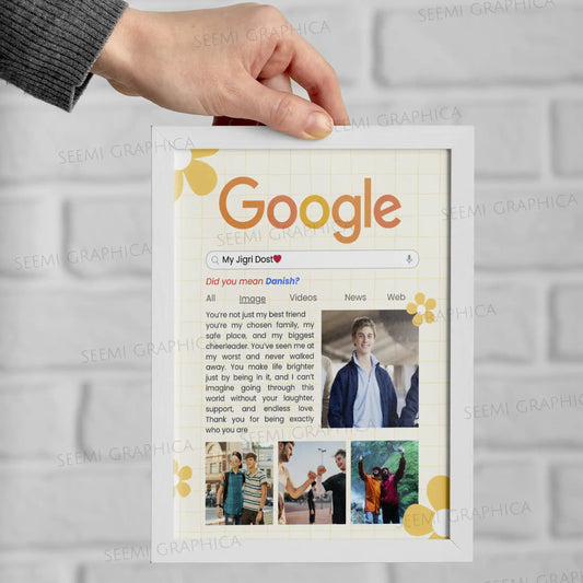 Google Frame Customizable – Best Friend Frame (Boy Edition)