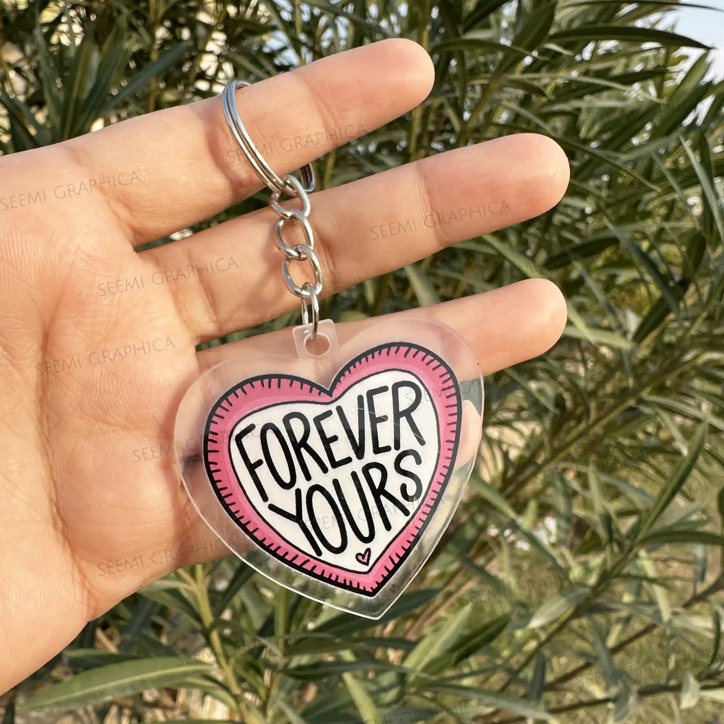 Forever Yours – Acrylic Keychain