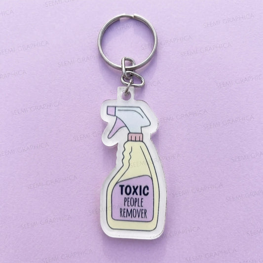 Toxic People Remover Spray – Acrylic Keychain