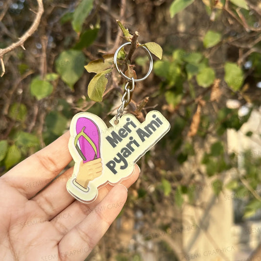 Meri Pyari Ami – Acrylic Keychain