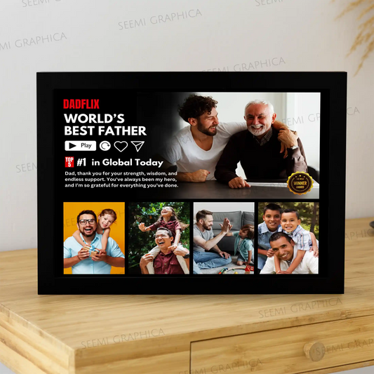 Netflix Frame-Custom DADFLIX Photo Frame