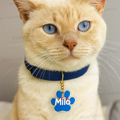 Pet Paw Name Tag ID