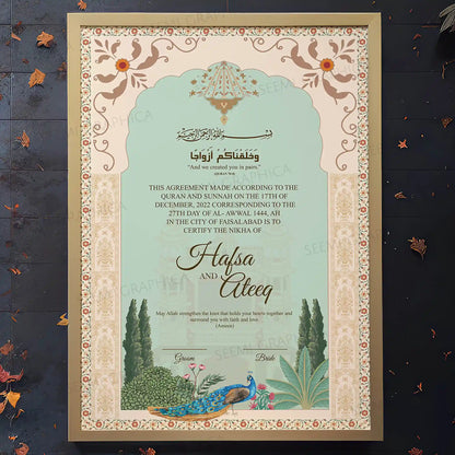 Morani-Royal Bliss Nikah Certificate