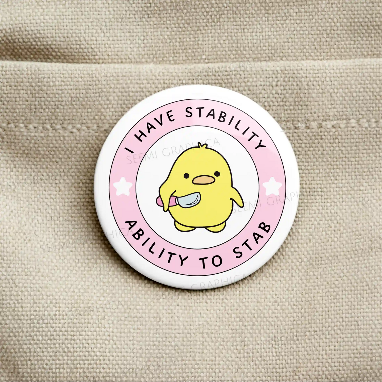 I Have Ability Ro Stab - Pin Badge