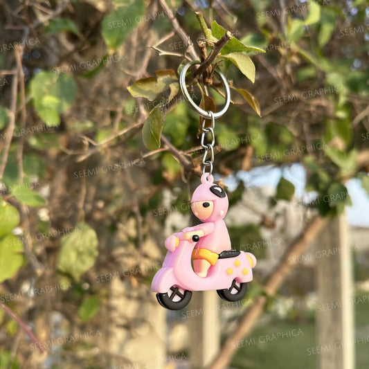 Cute Piko Scooter – Acrylic Keychain