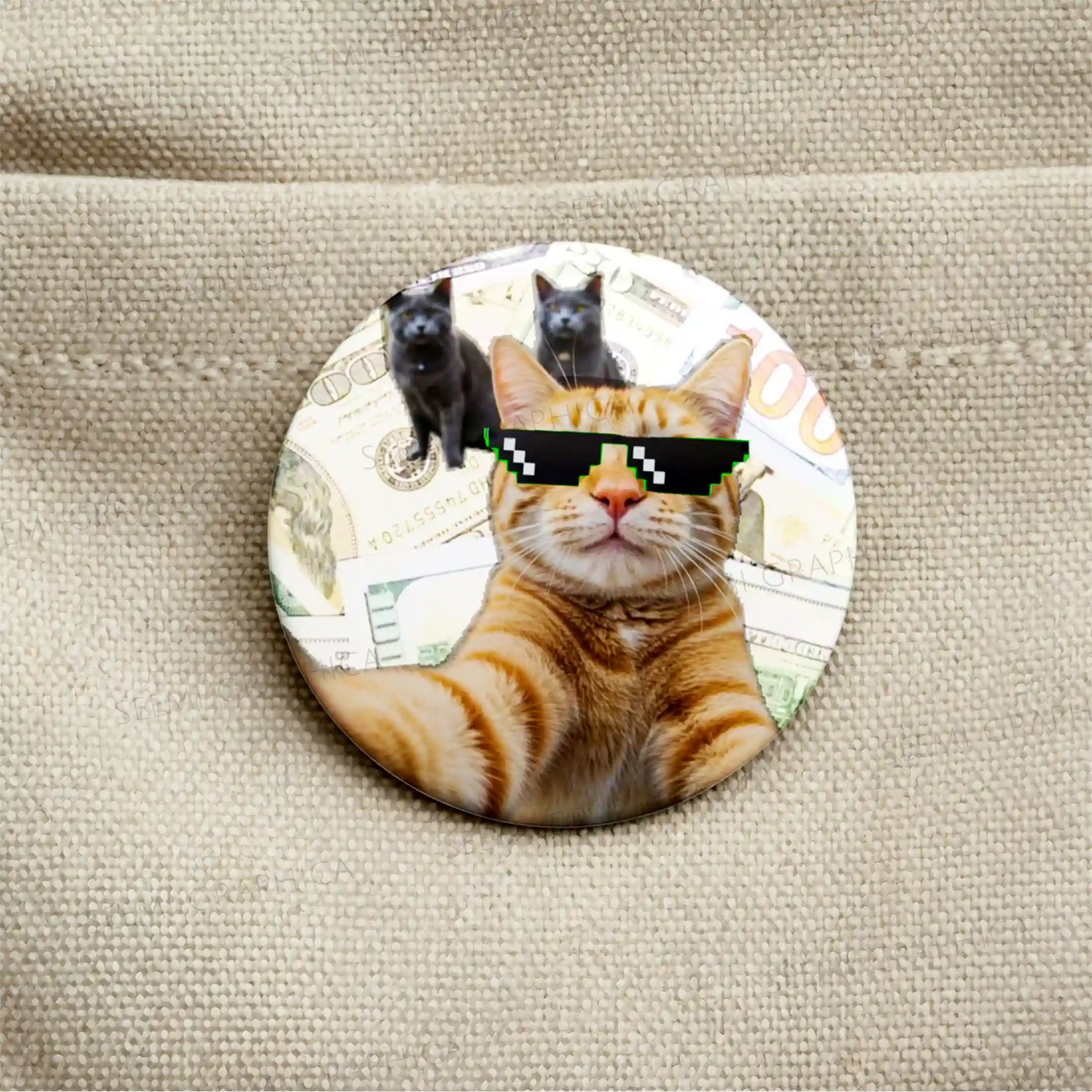 Thug Cat - Pin Badge