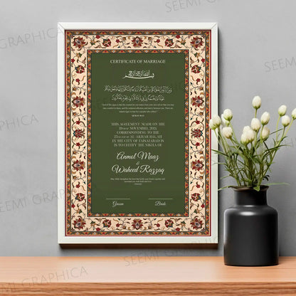 Meeras-Classic Nikah Certificate