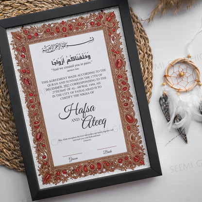 Al-Sultan-Royal Bliss Nikah Certificate