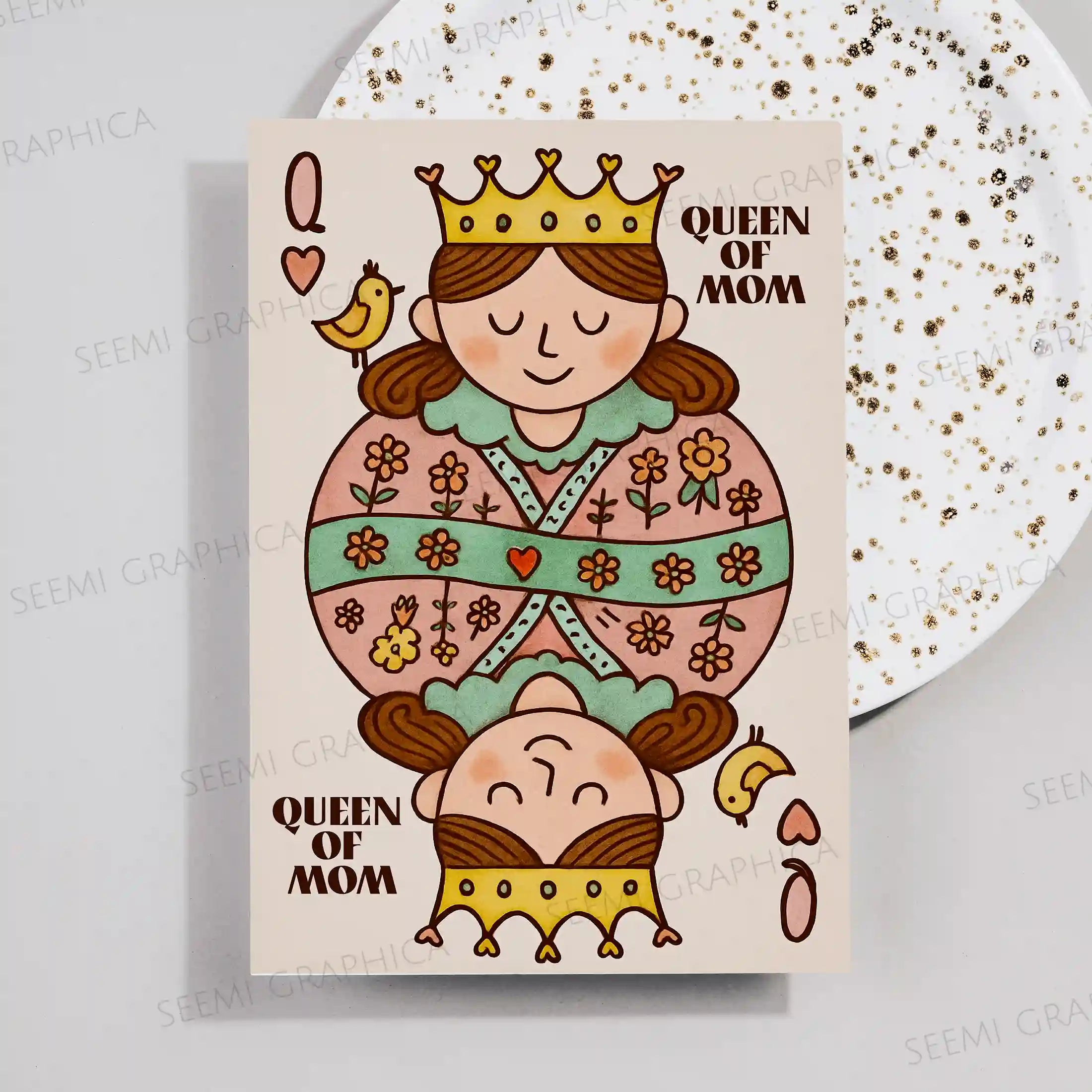 King Of Queen Card – SeemiGraphica