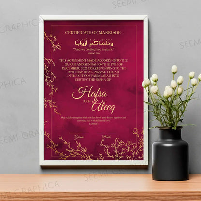 Laal Ishq-Signature Nikah Certificate