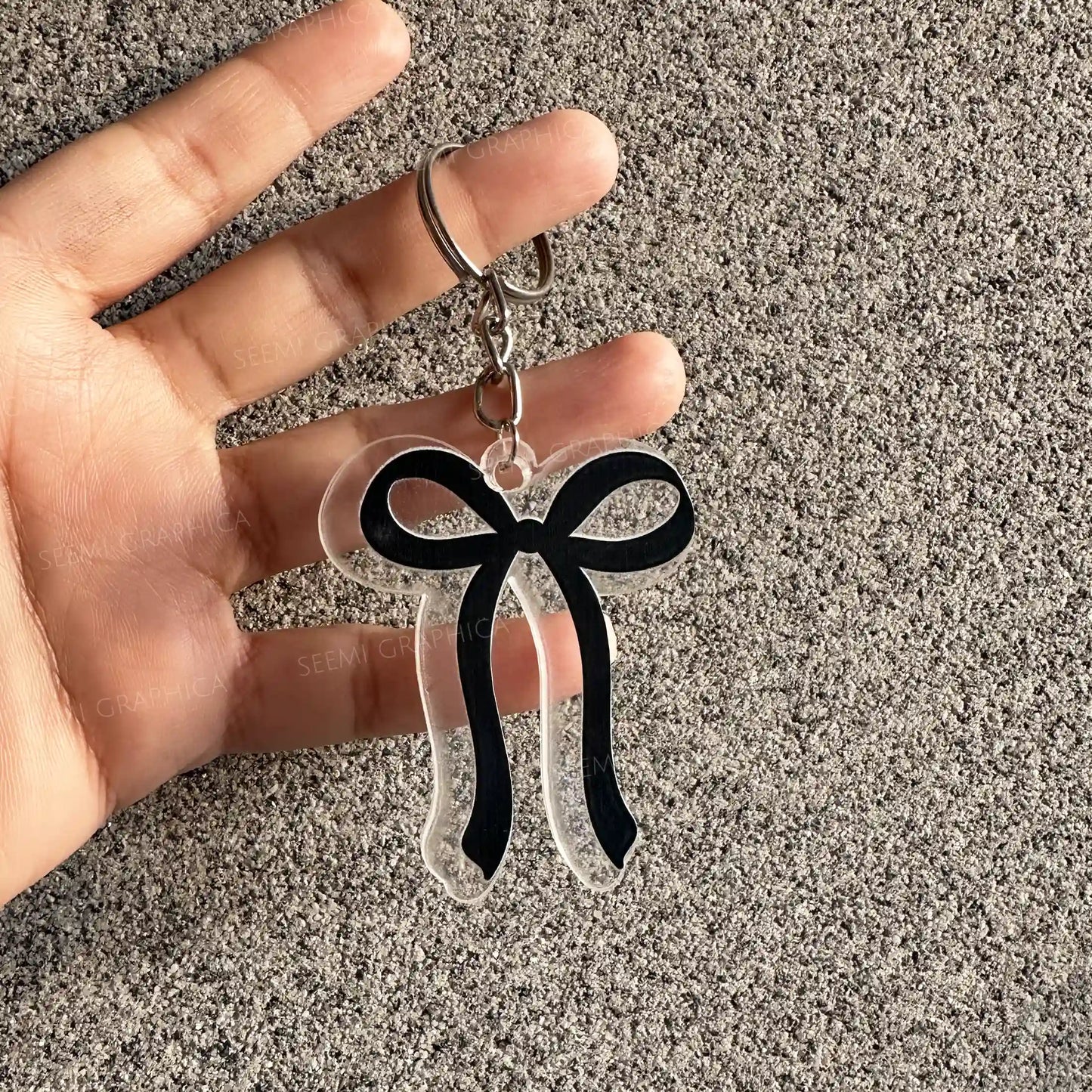 Aesthetic Bow – Acrylic Keychain