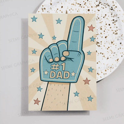 NO.1 Dad Card