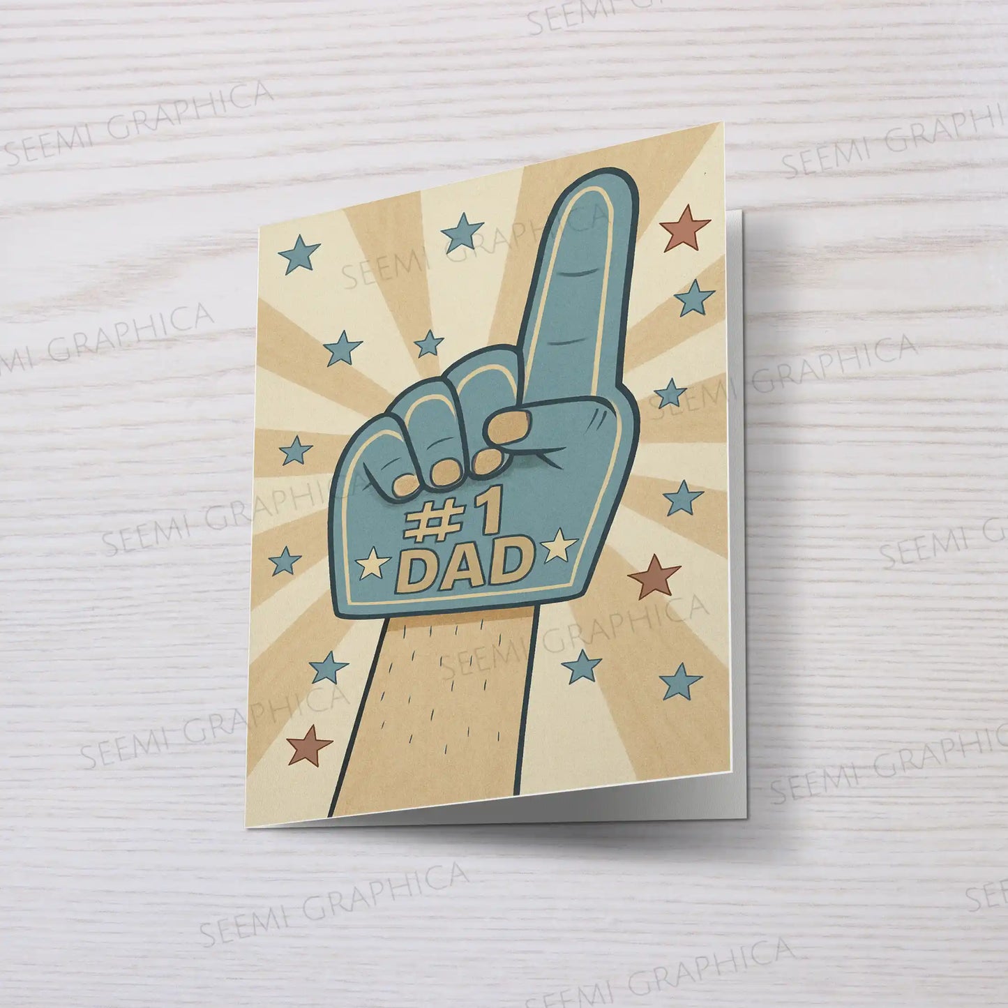 NO.1 Dad Card