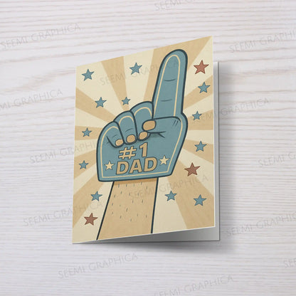 NO.1 Dad Card