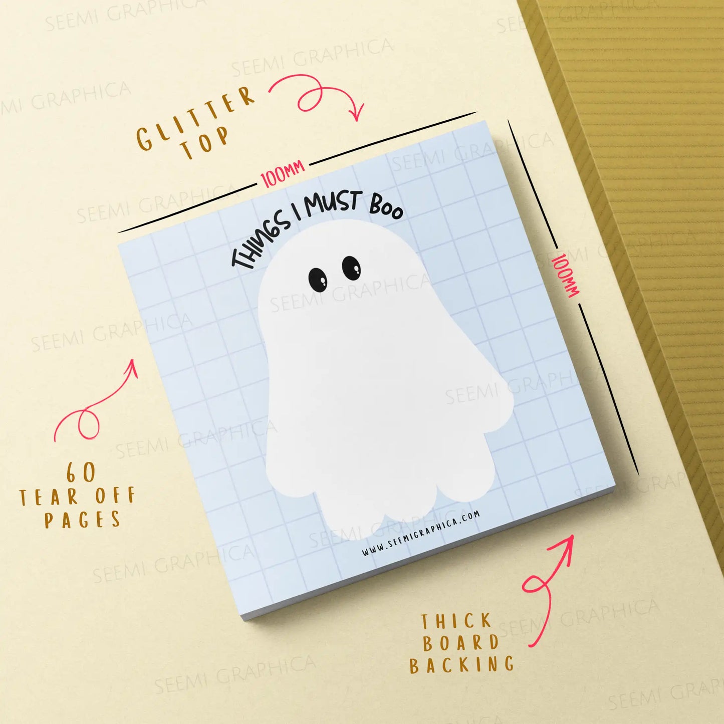 Things I Must Boo - Tearoff Memopad