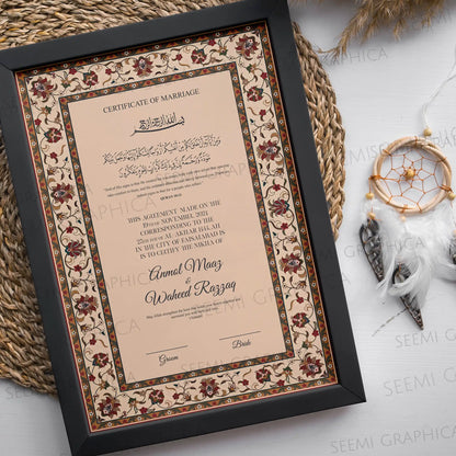 Meeras-Classic Nikah Certificate