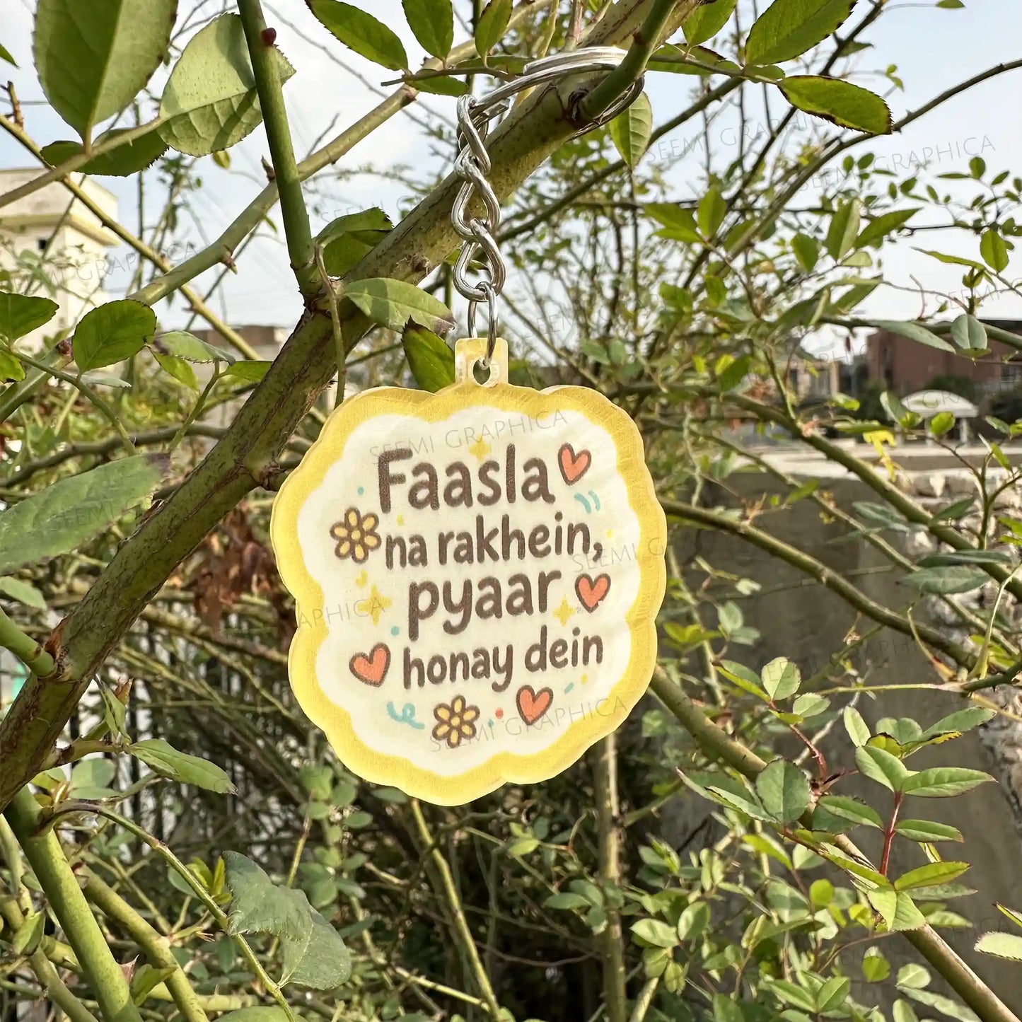Faasla Na Rakhein – Acrylic Keychain