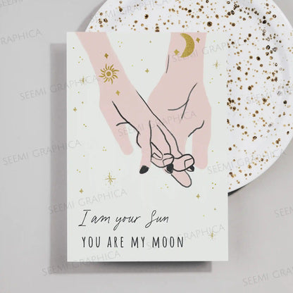 I am Your Moon, You Are My Sun Card