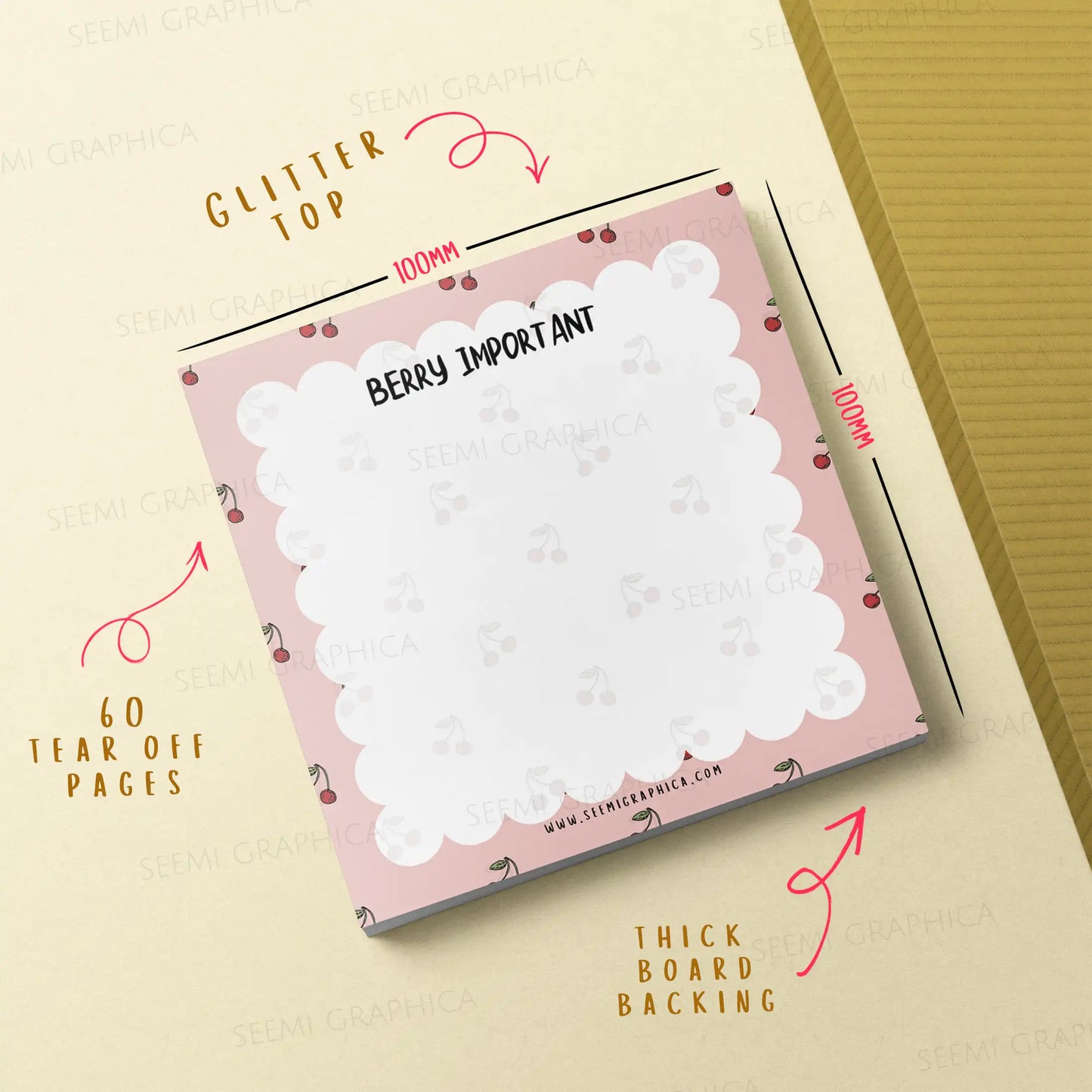 Berry Important - Tearoff Memopad