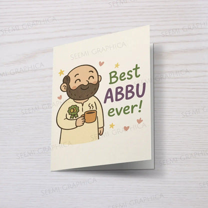 Best Abbu Ever Card