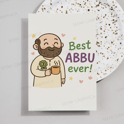 Best Abbu Ever Card