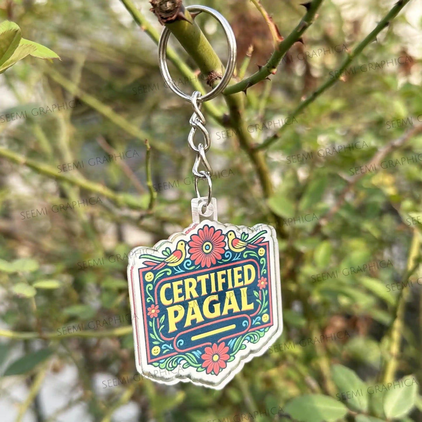 Certified Pagal – Acrylic Keychain
