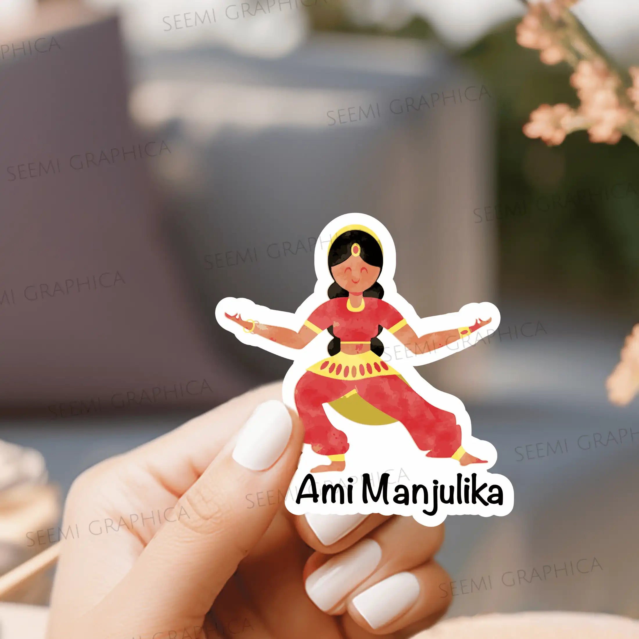 Manjulika - Sticker – SeemiGraphica