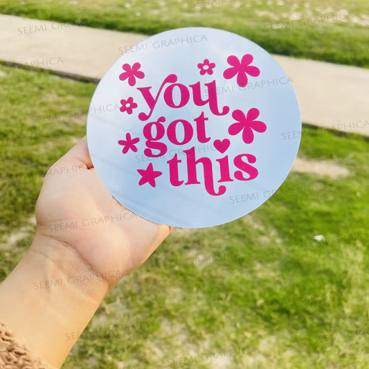 You got this-Round Mirror