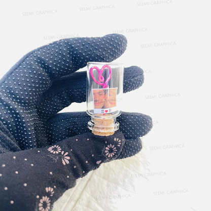 Customized Photo Cork Small Bottle