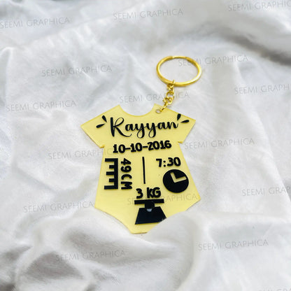 Baby Annoucement Keychain