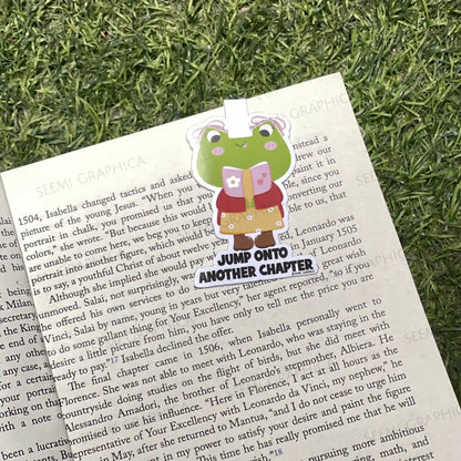 Jump Onto Another Chapter Magnetic Bookmark