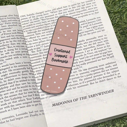Emotional Support Long Bookmark