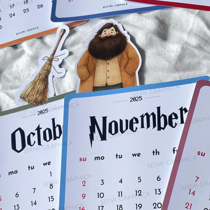 Harry Potter 2025 Desk Calendar – Die-Cut Characters