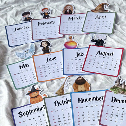 Harry Potter 2025 Desk Calendar – Die-Cut Characters