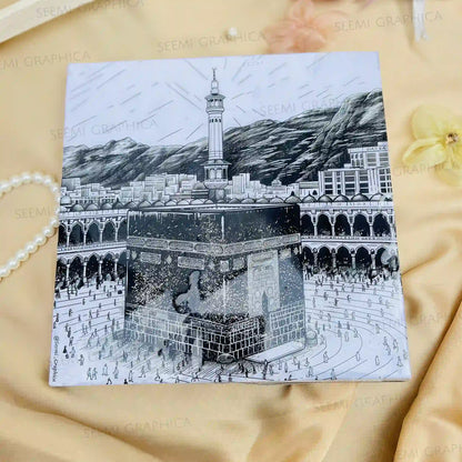Islamic Makkah Resin Sheen Photo Art