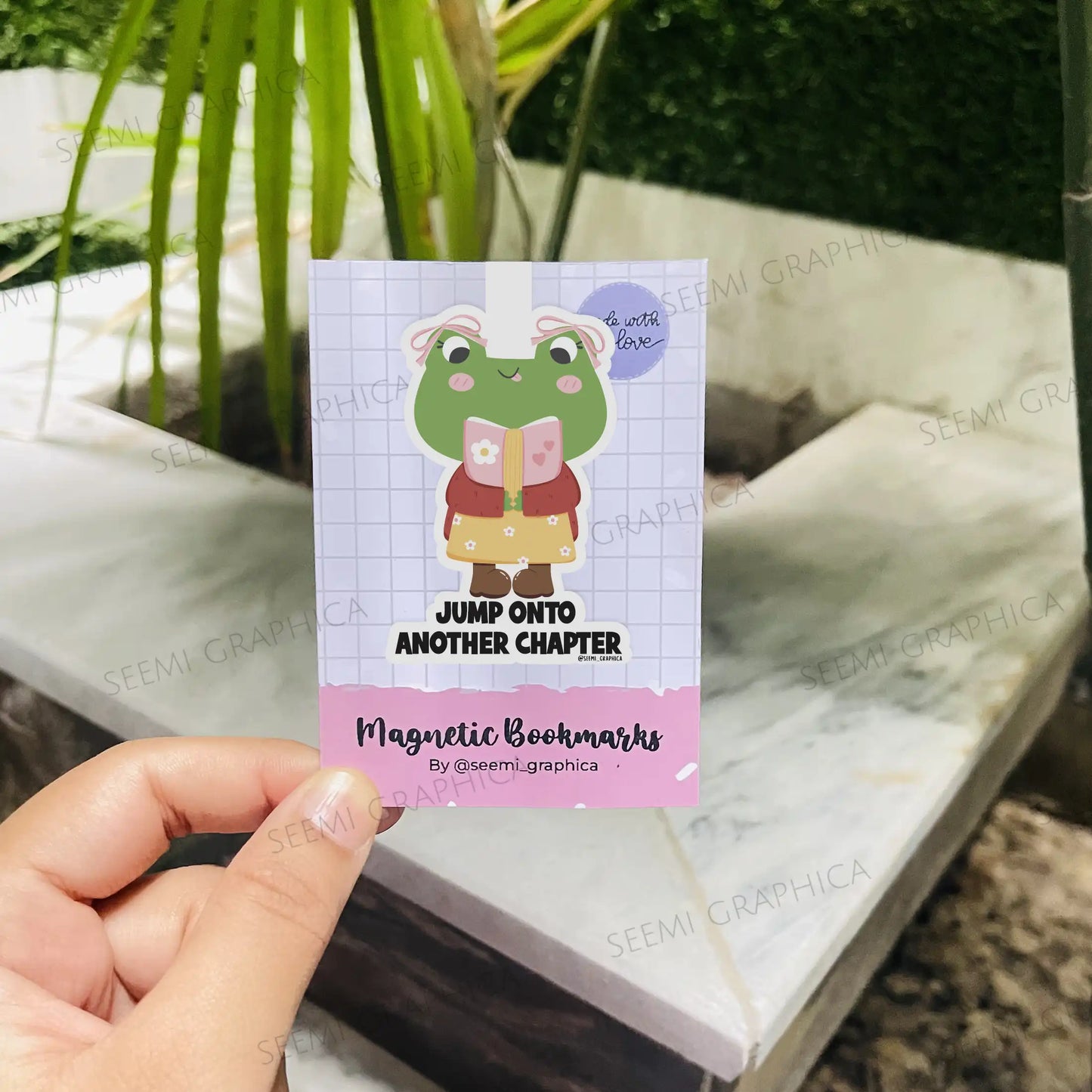 Jump Onto Another Chapter Magnetic Bookmark