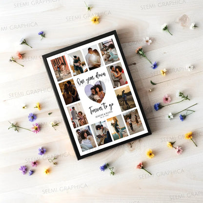 Personalized Happy Anniversary Vertical Frame
