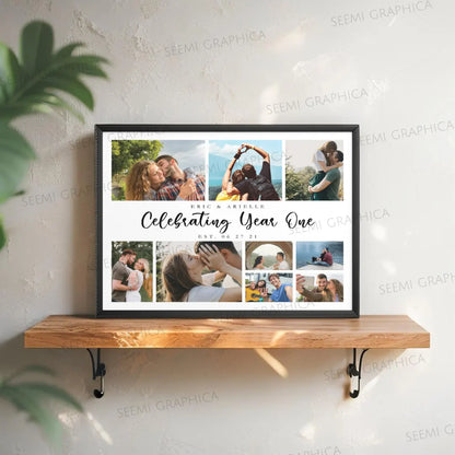 Personalized Happy Anniversary Horizon Frame