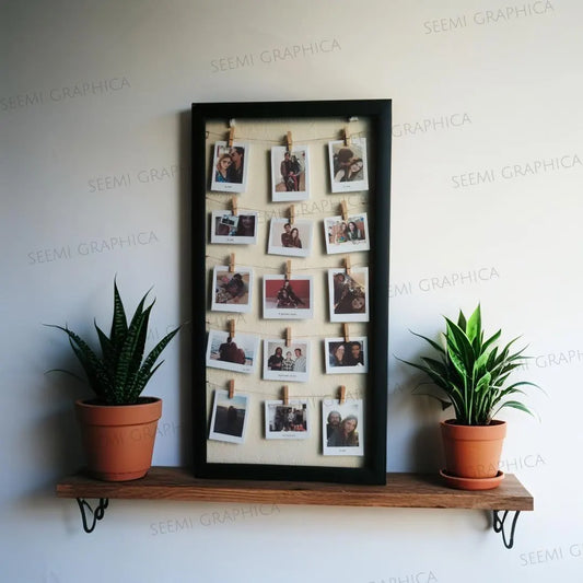 3D Custom 15 Polaroids-Style Photo Frame