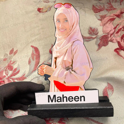 3D Muse Avatar Wooden With Custom Name