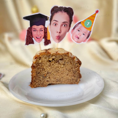 Personalized Face Cake Toppers