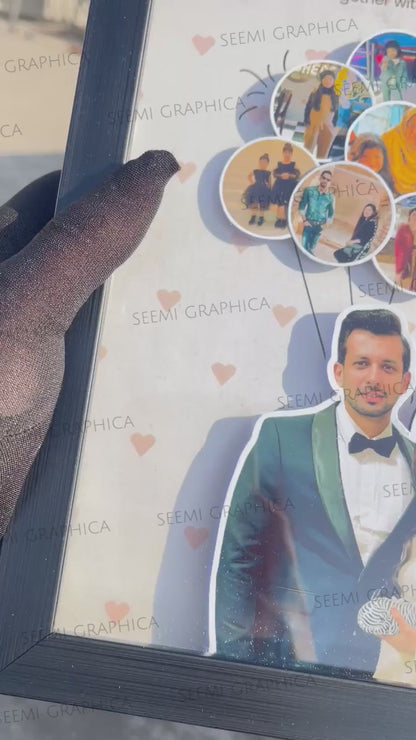 3D Pop Up Personalised Balloon Frame