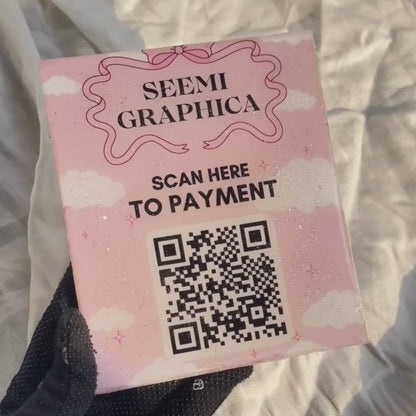 Resin QR Payment Sign Sheen Art